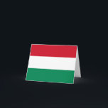 Cartão Bandeira da Hungria<br><div class="desc">Produtos de Sinalizador Mundial Personalizáveis - Sinta-se livre para adicionar seu próprio texto.</div>