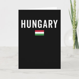 Cartão Bandeira da Hungria - Bandeira Patriótica
