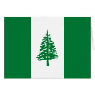 Cartão Bandeira da Ilha Norfolk