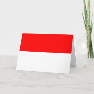 Cartão Bandeira da Indonésia (Indonésia)