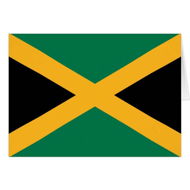 Cartão bandeira da Jamaica (Frente Horizontal)