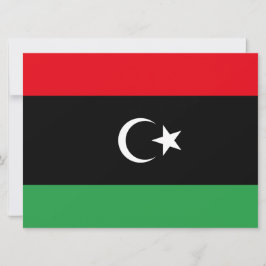 Cartão Bandeira da Líbia