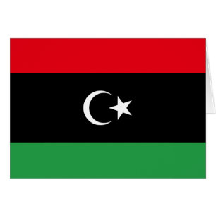 Cartão Bandeira da Líbia
