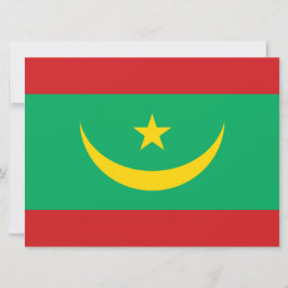 Cartão Bandeira da Mauritânia