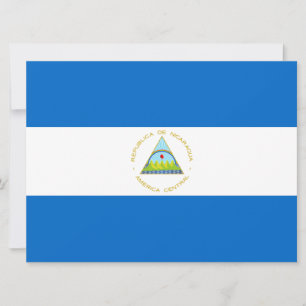 Cartão Bandeira da Nicarágua