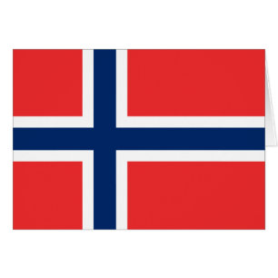 Cartão Bandeira da Noruega