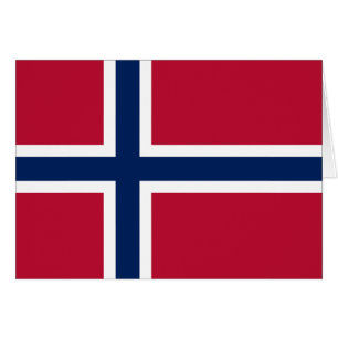 Cartão Bandeira da Noruega