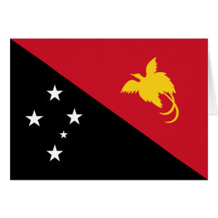 Cartão Bandeira da Papua-Nova Guiné