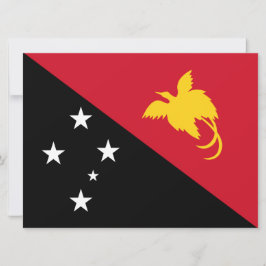 Cartão Bandeira da Papua-Nova Guiné