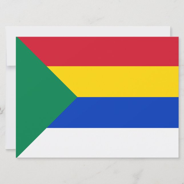 Cartão Bandeira da Religião Drusos (Frente)