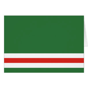 Cartão Bandeira da República Chechena de Ichkeria