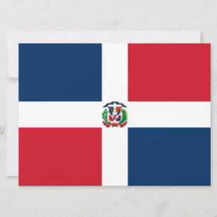 Cartão Bandeira da República Dominicana