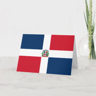 Cartão Bandeira da República Dominicana