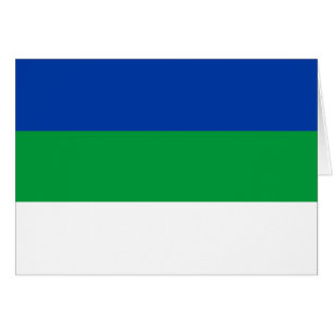 Cartão Bandeira da República Komi