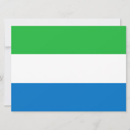 Cartão Bandeira da Serra Leoa