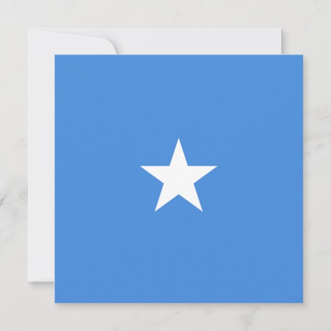 Cartão Bandeira da Somália (Frente)