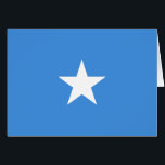 Cartão Bandeira da Somália<br><div class="desc">Bandeira patriótica da Somália.</div>