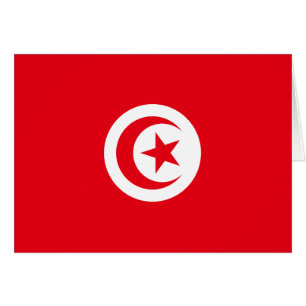 Cartão Bandeira da Tunísia