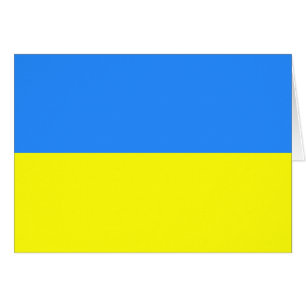 Cartão Bandeira da Ucrânia