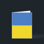Cartão Bandeira da Ucrânia<br><div class="desc">Cartão de Sinalizador Ucrânia</div>