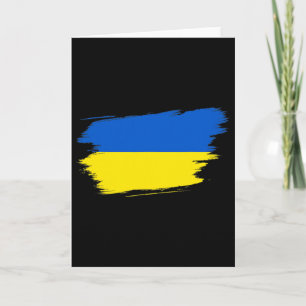 Cartão Bandeira da Ucrânia Ucraniano Orgulho da Ucrânia C