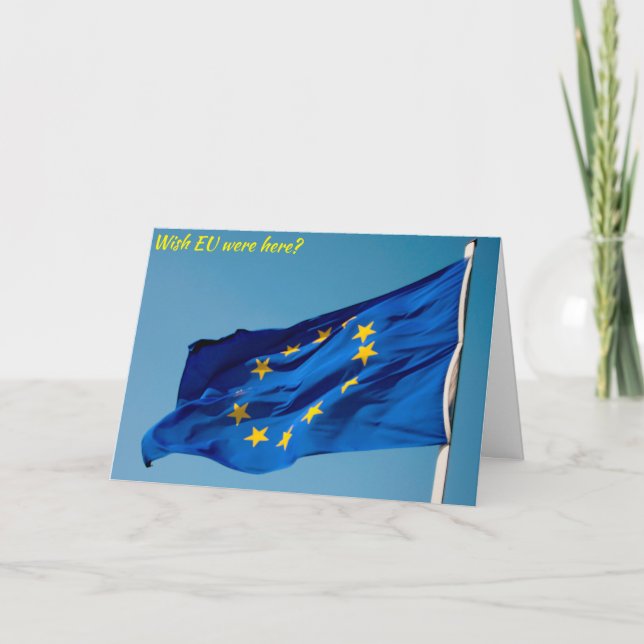 Cartão Bandeira da UE (Frente)