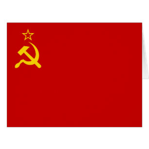 Cartão Bandeira da União Soviética, URSS, CCCP, Comunismo