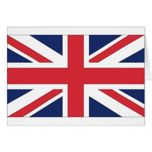 Cartão bandeira da União/ União do Reino Unido