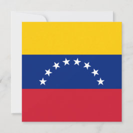 Cartão Bandeira da Venezuela