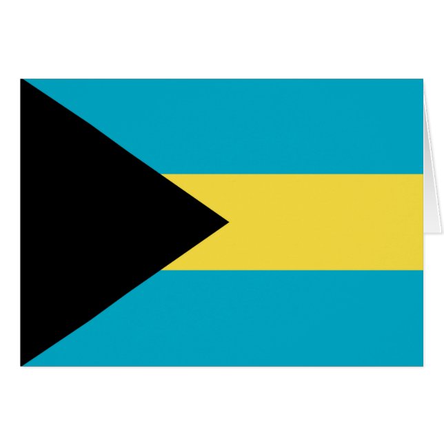 Cartão Bandeira das Baamas (Frente Horizontal)
