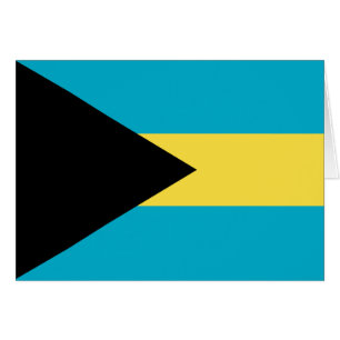 Cartão Bandeira das Bahamas