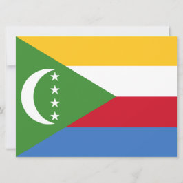 Cartão Bandeira das Comores