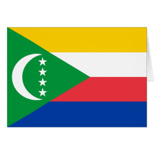 Cartão Bandeira das Comores