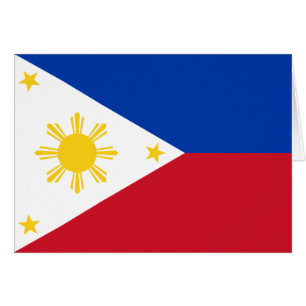 Cartão Bandeira das Filipinas
