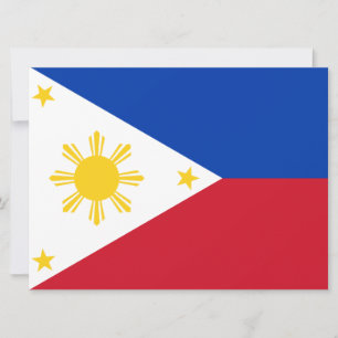 Cartão Bandeira das Filipinas