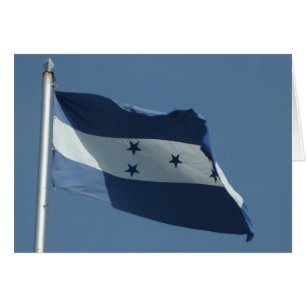 Cartão bandeira das Honduras
