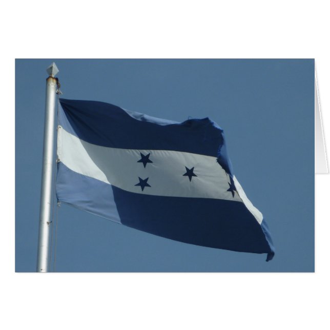 Cartão bandeira das Honduras (Frente Horizontal)