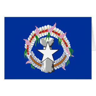 Cartão Bandeira das Ilhas Marianas do Norte