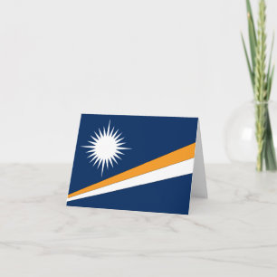 Cartão Bandeira das Ilhas Marshall