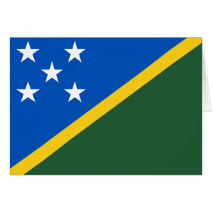 Cartão Bandeira das Ilhas Salomão