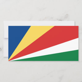 Cartão Bandeira das Seychelles