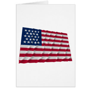 Cartão bandeira de 23 estrelas