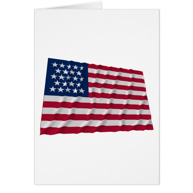Cartão bandeira de 23 estrelas (Frente)