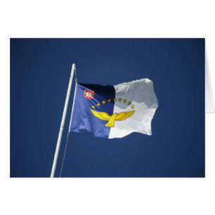 Cartão Bandeira de Açores