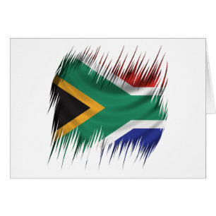 Cartão Bandeira de África do Sul dos Shredders