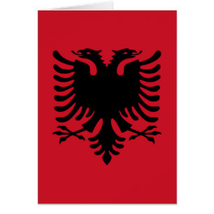 Cartão Bandeira de Albânia