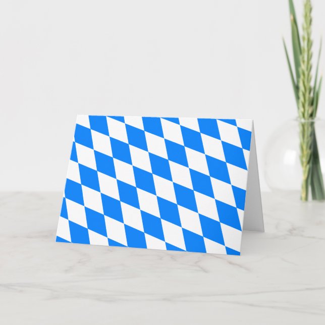 Cartão Bandeira de Alemanha Baviera (Frente)
