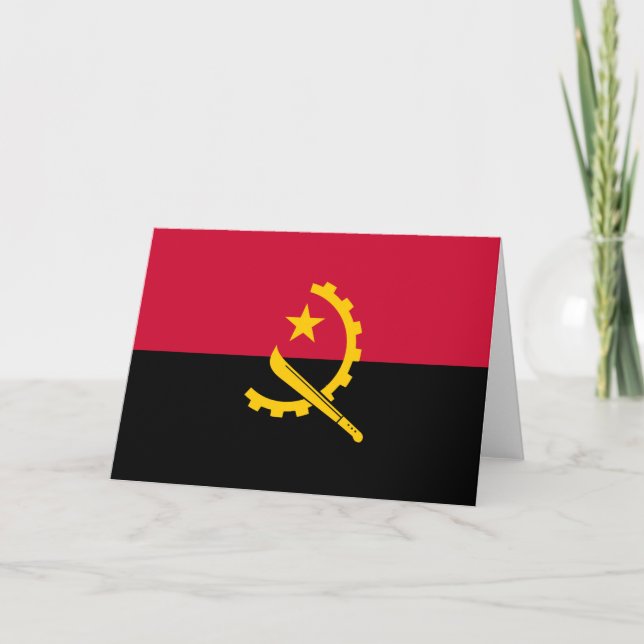 Cartão Bandeira de Angola (Frente)