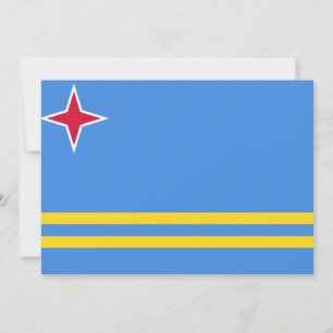 Cartão Bandeira de Aruba