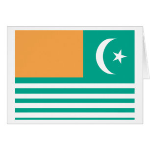Cartão Bandeira de Azad Kashmir